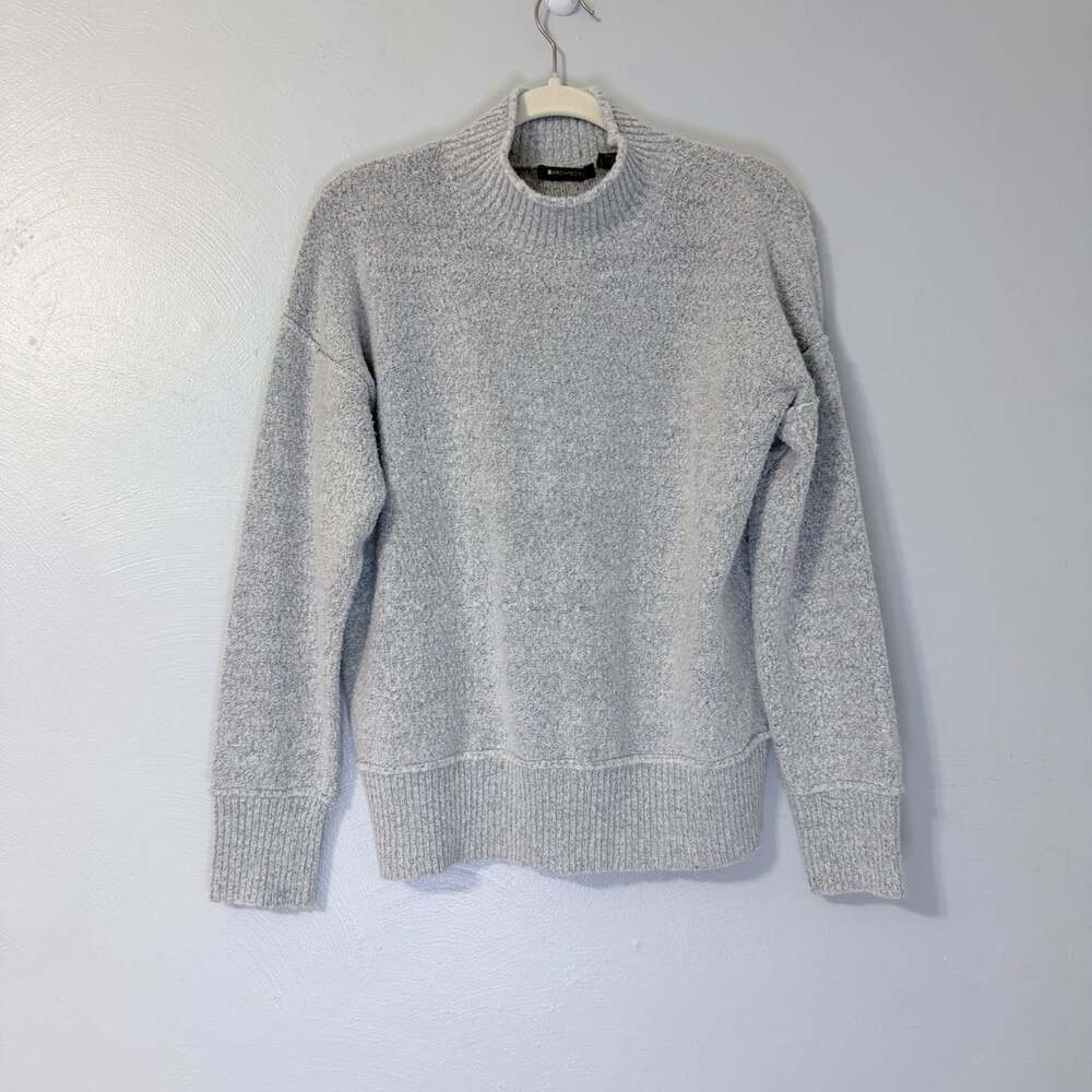 Architect Women's Gray Mock Neck Marled Knit Long Sleeve Sweater Size L
